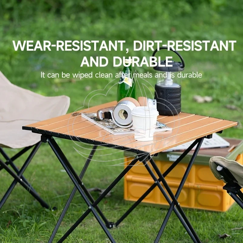 Ultra Lightweight Dual-purpose Folding Table Portable Outdoor Camping Desk for Home Coffee Use