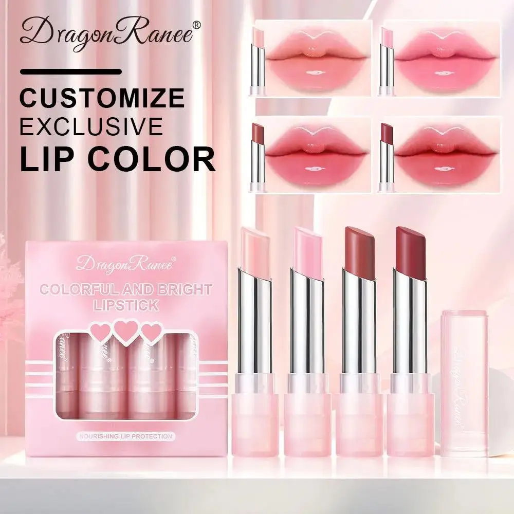 Hydraterende Jelly Lippenbalsem met getinte kleur Voller verlicht lijnen voor voedende lippen Make-up Cosmetische Stick