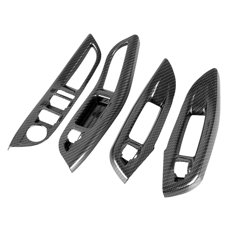 

1 Set ABS Car Window Lifter Panel Frame Decoration Cover Trim Sticker for Ford Focus 3 MK3 2015-2018