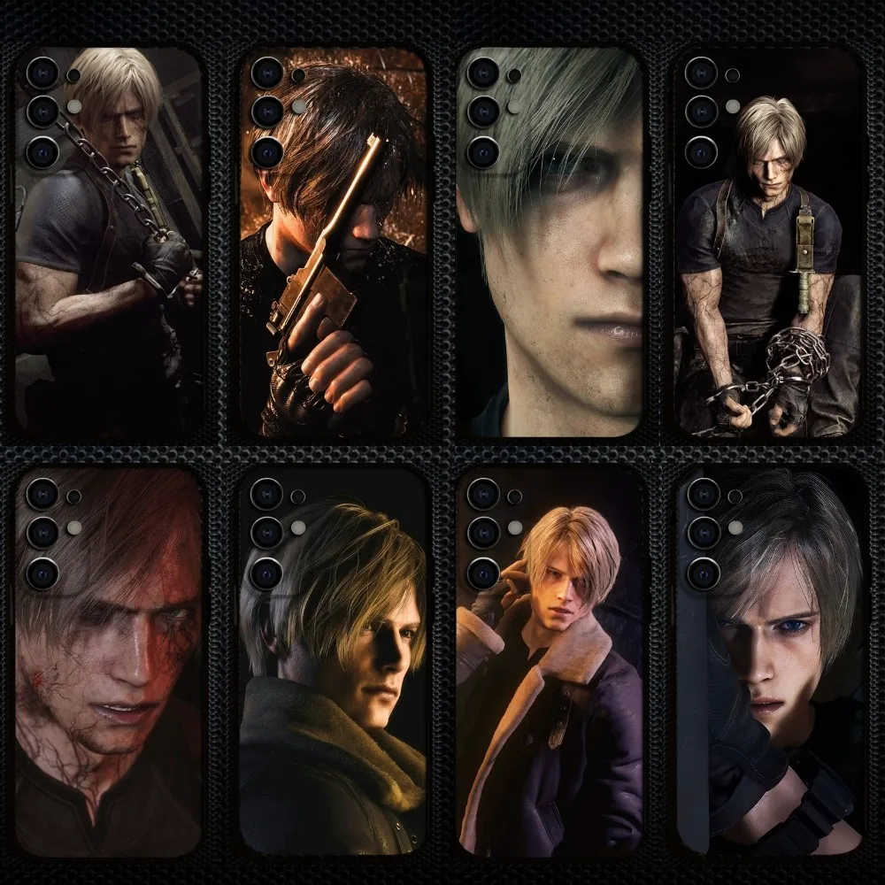

Leon kennedy residents evils Phone Case For Samsung S25/S24/S23/S22/S21/S20/Plus,Fe,Lite/Others Black Cover