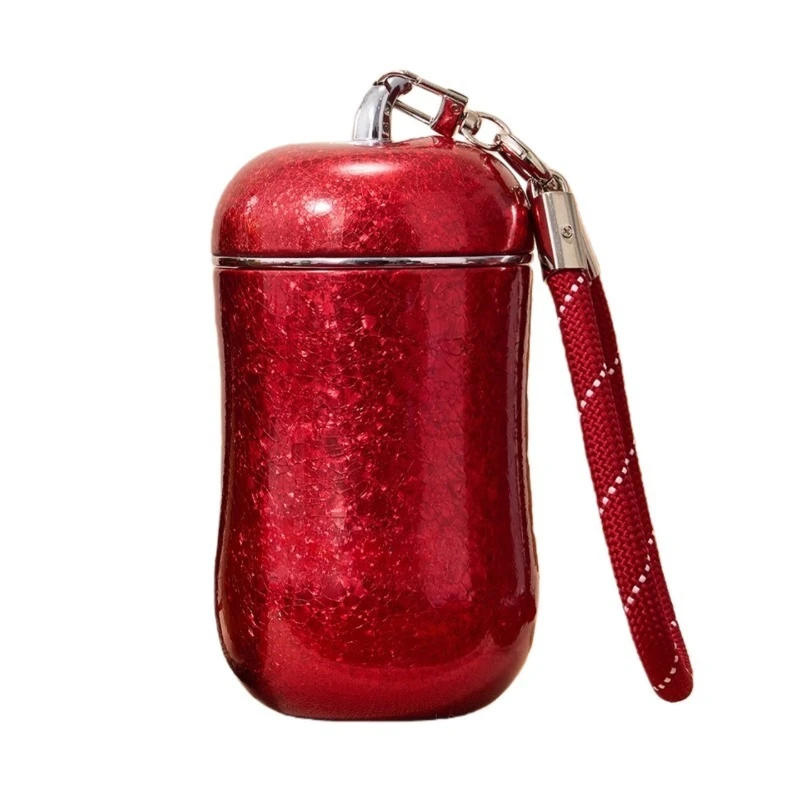 Titanium cup compact portable women's high value 2025 new pure titanium thermos cup birthday Christmas gift