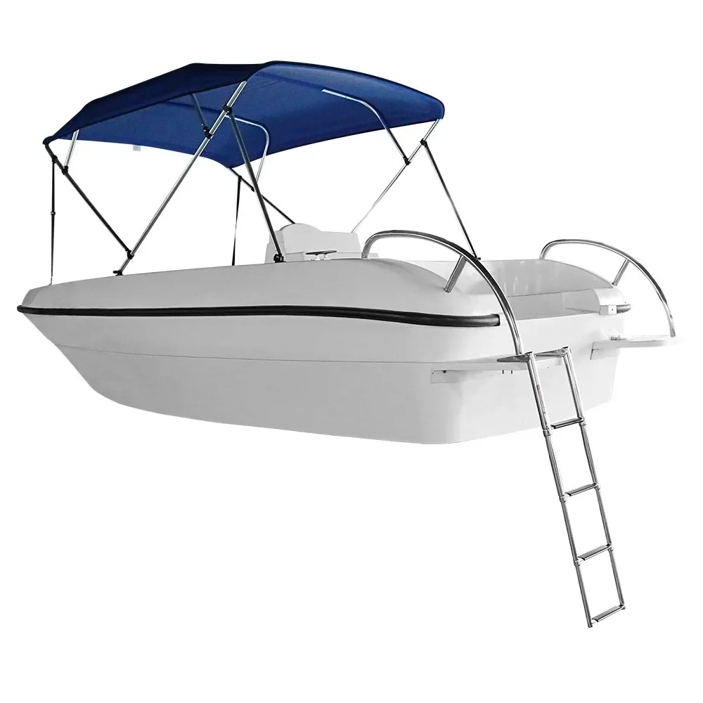 Stainless Steel Marine Ladder with Folding and Telescoping Features, Boat Accessories, 4 Step