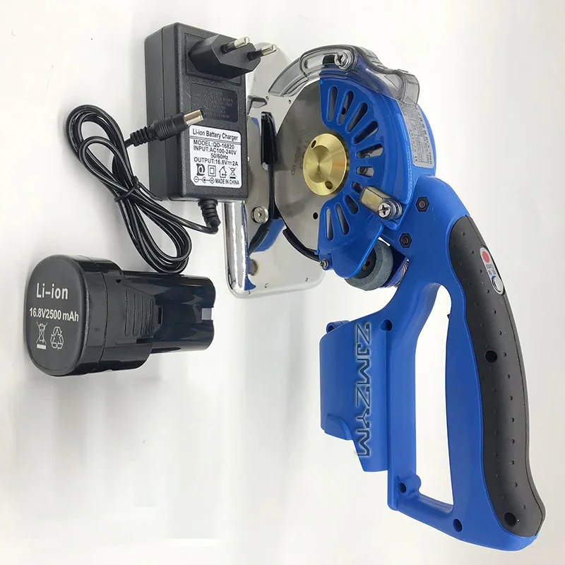 

New Battery Powered Cutting Machine Electric Round Scissors for Cutting Clothing Fabric Leather Thick Material Lithium