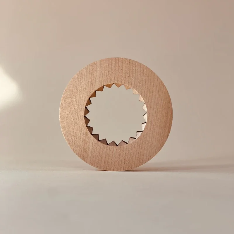 Origami origami filter cup serrated wooden holder walnut solid wood small size large filter cup universal fixed without shaking