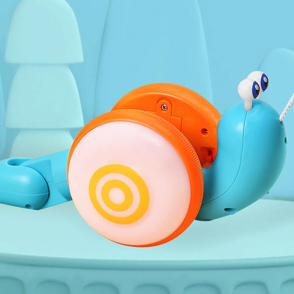 달팽이 끈 당기기 유아 걷기 격려 만화 조기 교육 아기 보행기 끈 당기기 학습