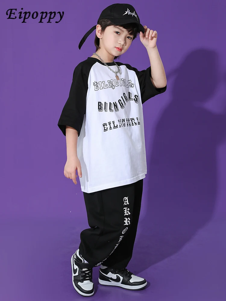 بدلة عصرية هيب هوب للأطفال ، ملابس أداء المنصة ، ملابس للبنات