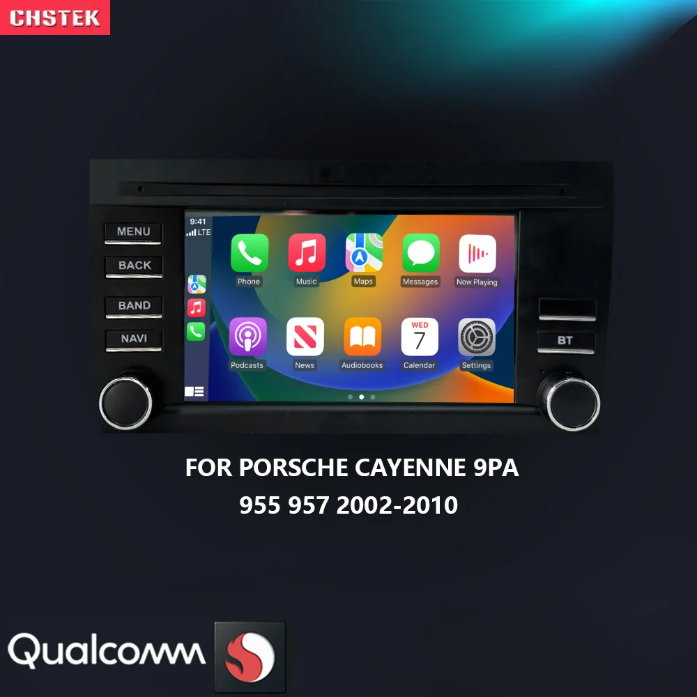 

CHSTEK Car Radio Android 13 Carplay For Porsche Cayenne 955 957 9PA 2002-2010 Navigation Bluetooth WIFI 4G Multimedia Automotiva
