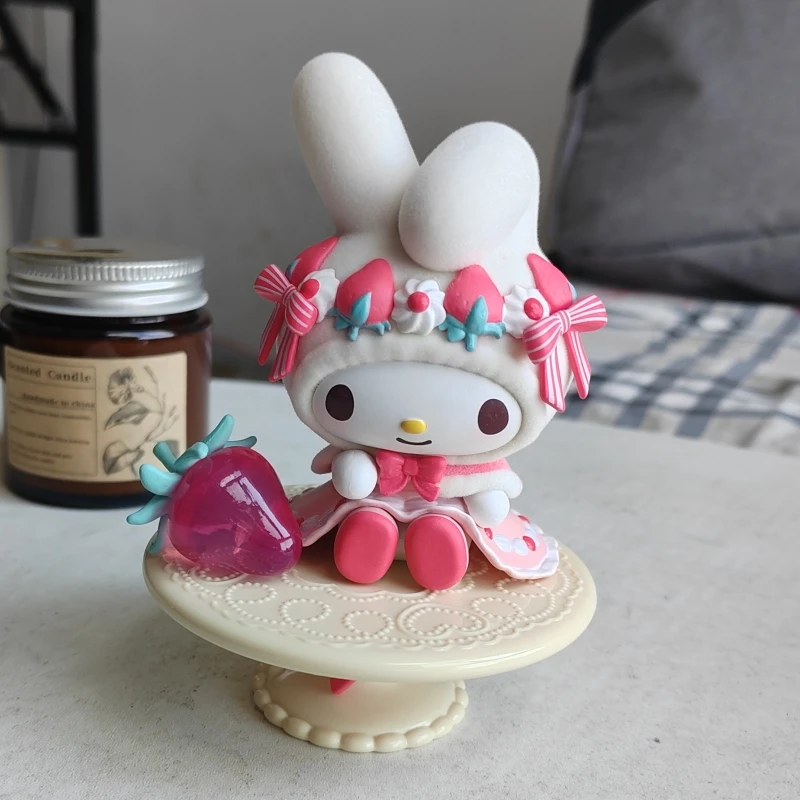 Authentic Sanrio Melody Afternoon Tea Series Blind Box Handmade Toys, Cute Toys, Home And Office Car Decorations