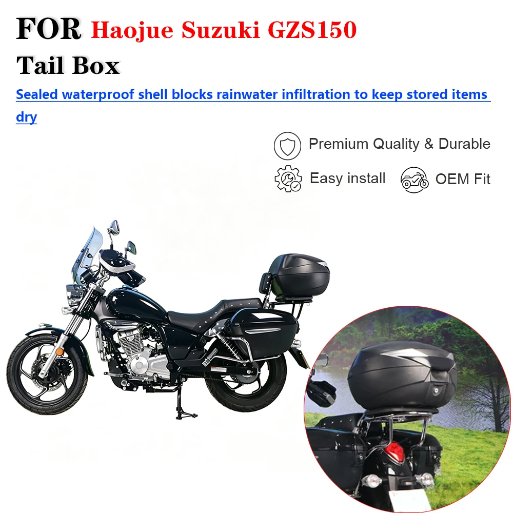 For Haojue Suzuki GZS150 Motorcycle Modified Rear Storage Tail Box Top Case Modification Accessories