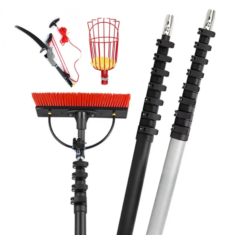 

Telescopic rod 7m 9m carbon fiber manual fruit picker coconut harvesting tool palm fruit harvester carbon fiber