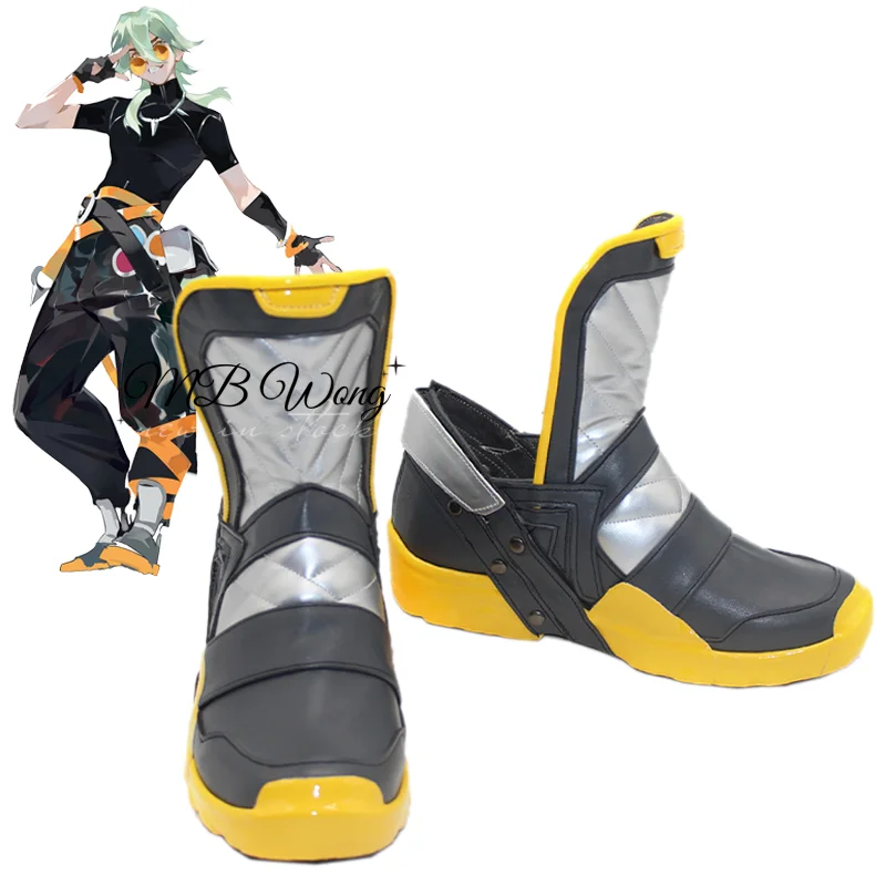 LOL HEARTSTEEL-Chaussures de Cosplay Ezreal pour Homme et Femme, Bottes Jaunes, Jeu, Plis, Halloween, Carnaval, Tenue de ix, Accessoire de Noël, Dernière Collection