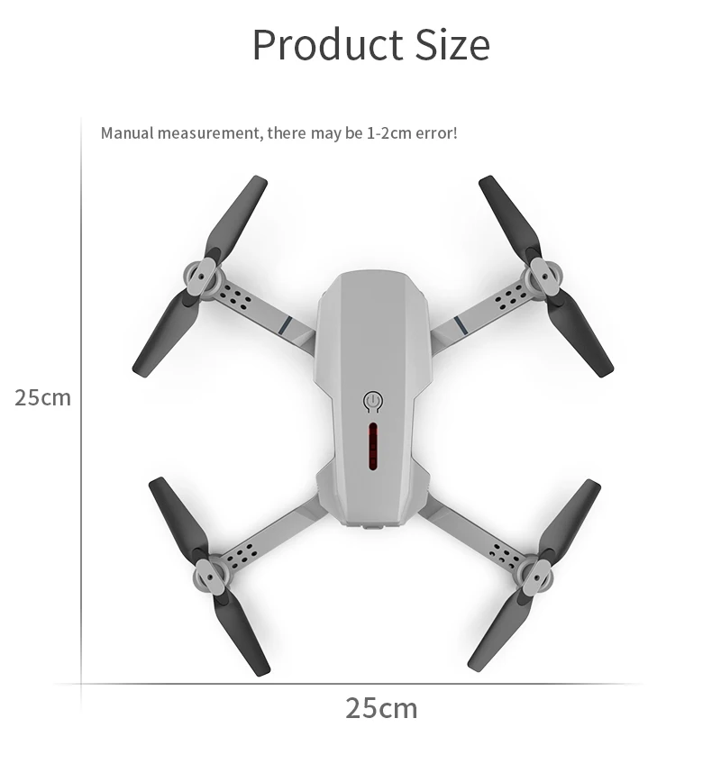 E88 Mini RC Drone With Camera HD Wifi Fpv Photography Foldable Quadcopter Fixed Height Professional Drones Gifts Toys for boys