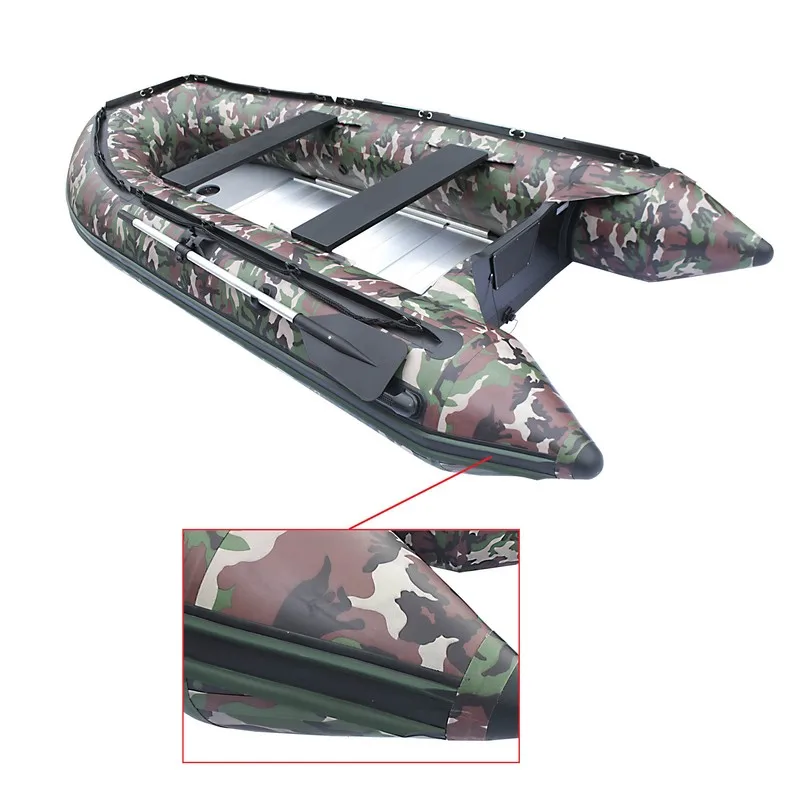 

High Quality OEM Factory Price PVC Material Rowing Boat with Hand Pump Outdoor Inflatable Fishing Boat for Sale