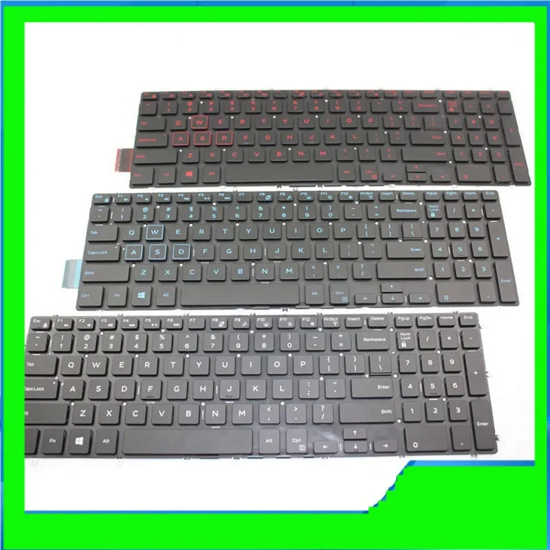 New for Dell P66F001 P72F001 P72F002 P75F002 P75F003 US Backlit Keyboard white blue red