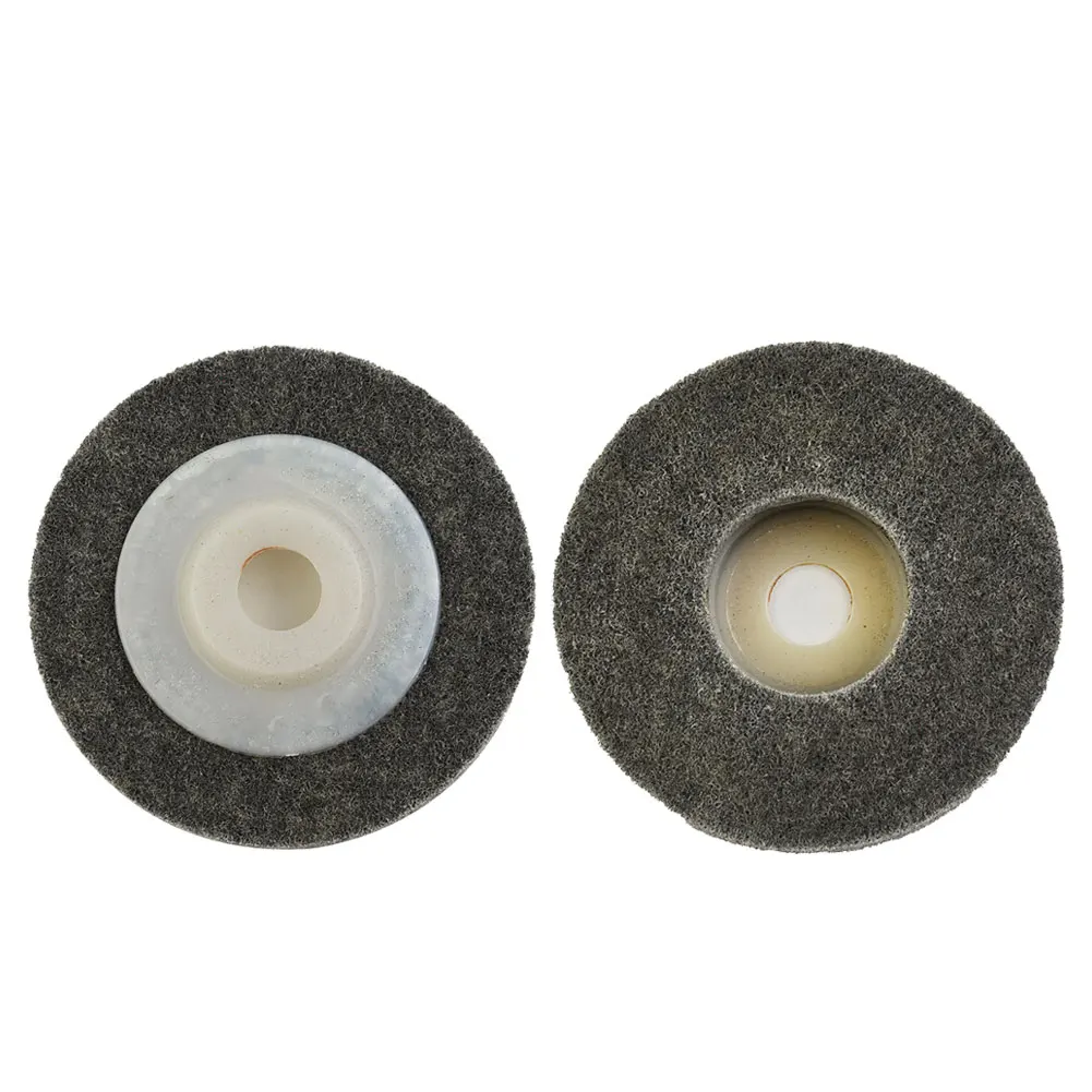 Rueda pulidora de herramientas, 4 pulgadas, solapa abrasiva gris oscuro, Metal, madera, fibra de nailon, disco de almohadilla de rueda pulidora, 1 Uds.