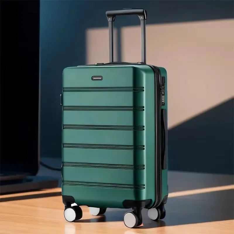 Korean version luggage, female suitcase, male student suitcase, universal wheel, large capacity password box, zipper style