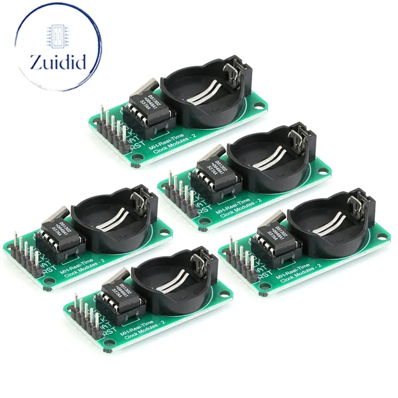 Модуль часов DS1302 в режиме реального времени для AVR ARM PIC SMD для батареи Arduino CR2032, умная электроника «сделай сам», 5 шт./1 шт.