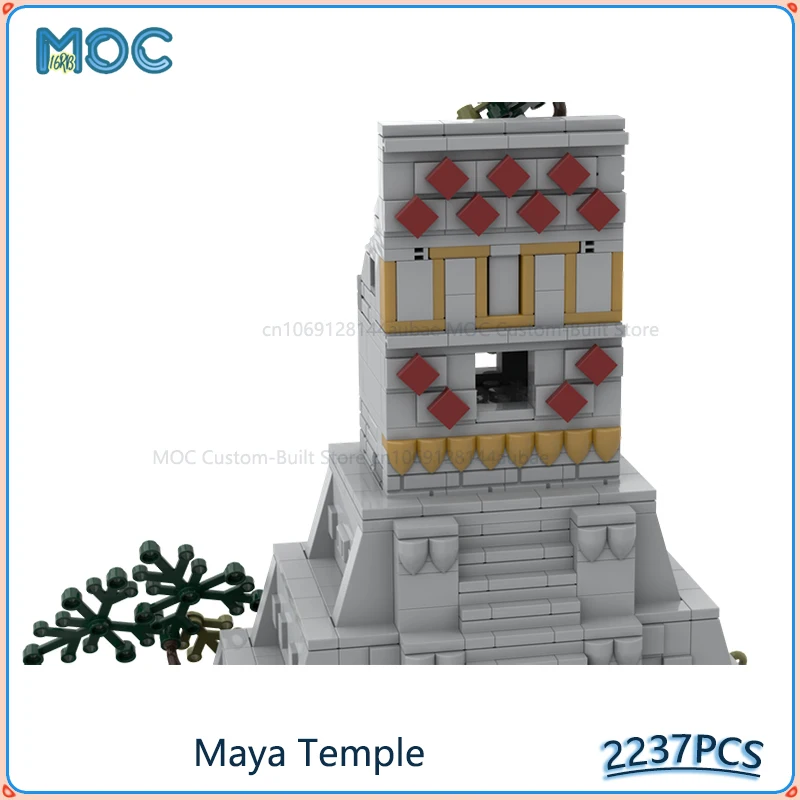 

MOC Building Blocks Maya Temple Model Ancient Architecture DIY Assemble Bricks Street View Display Collection Toys Gifts 2237PCS