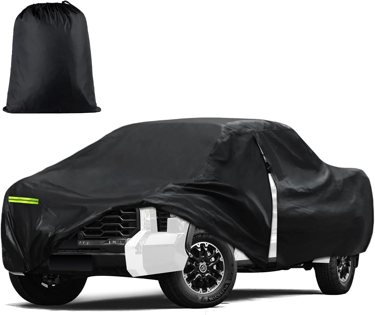 

Водонепроницаемый чехол для автомобиля Toyota Tundra с кузовом 5.5 футов (2000-2025), индивидуальная подгонка, всепогодная защита с молнией на двери