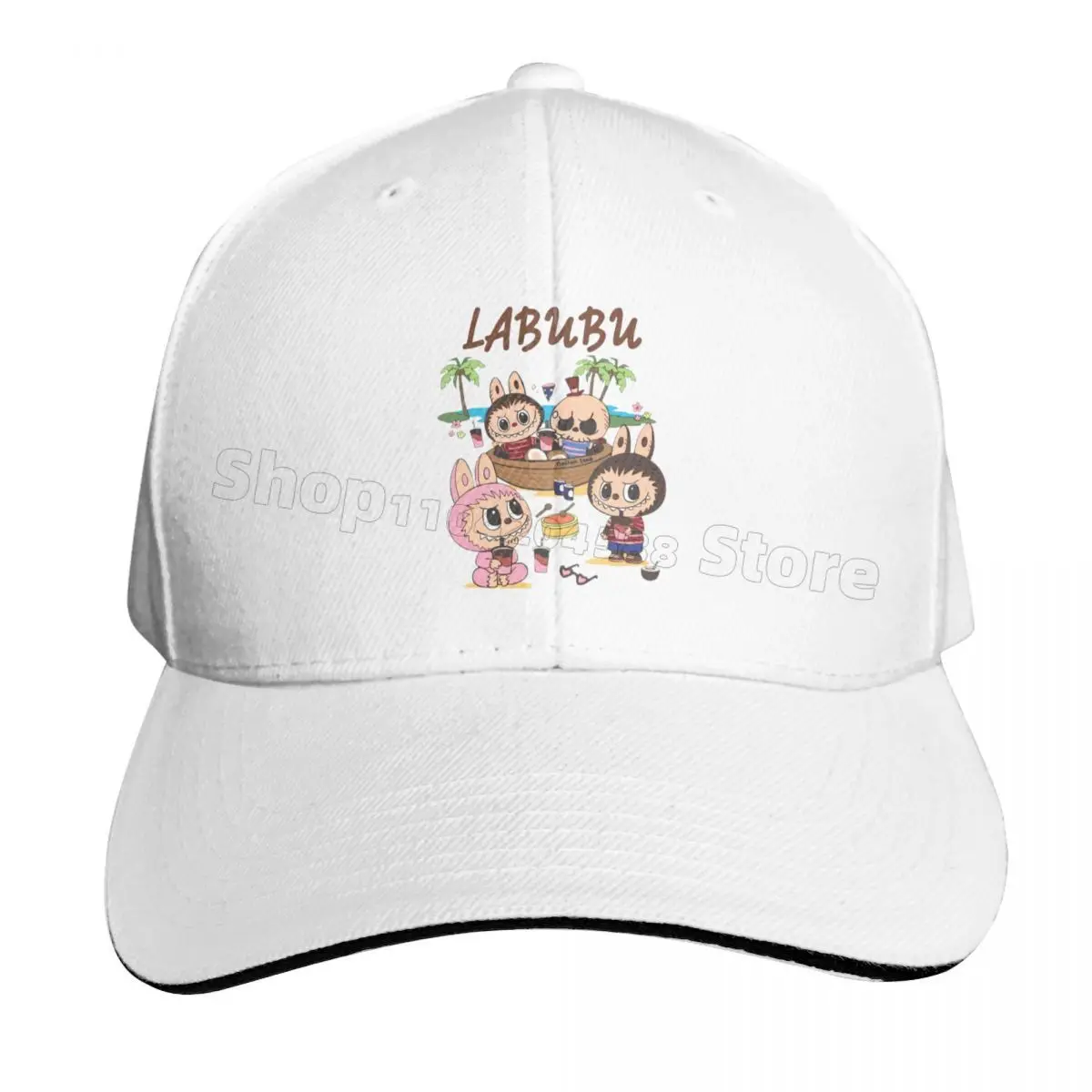 8 Color Labubu Baseball Cap Fashion Breathable Sun Hats Adjustable Baseball Hat for Daily,sport,travel Pop Trendy Streetwear