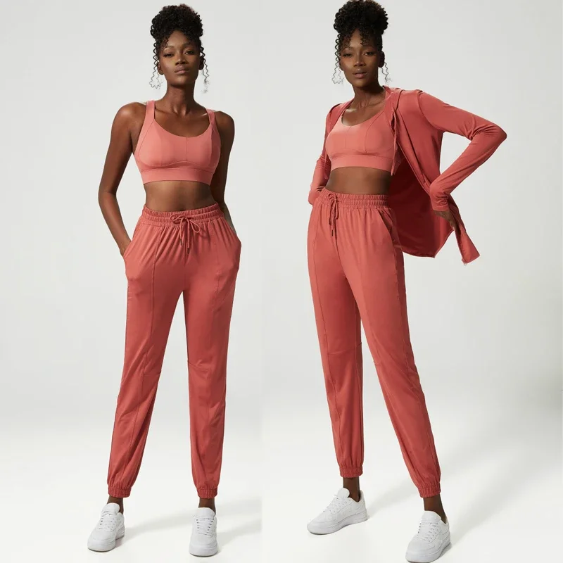 New Arrivals Women Loose Sweatpants High Stretchy Fitness Yoga Joggers Pants Breathable Quick Dry Workout Running Trousers