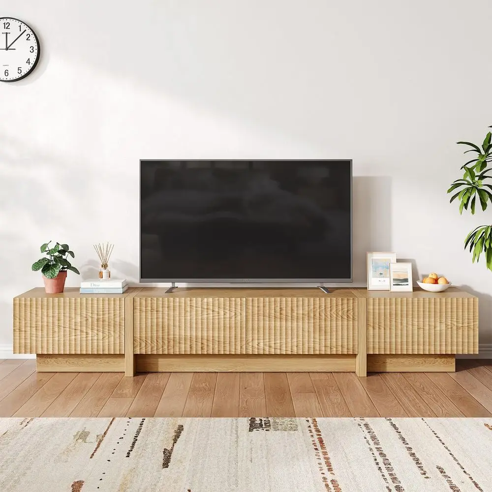 

TV Stand for Living Room, Modern Entertainment Center with Drawers amp Storage Compartments, Large TV Console Fits 5595 TVs, Sq
