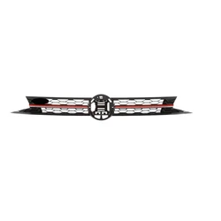 Black ABS Front Bumper Honeycomb Grille Radiator Cover Grill For Volkswagen Polo GTI & R-line 2018