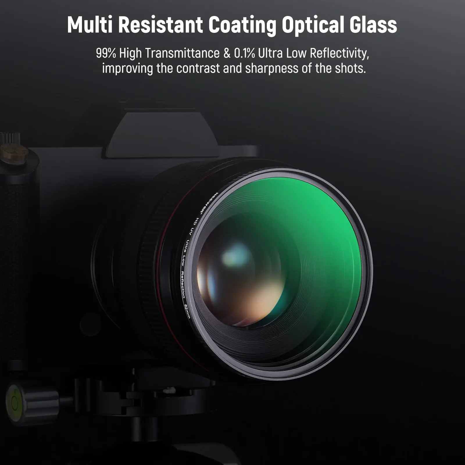 NEEWER UV-lensfilter met ultralage reflectiviteit, UV-beschermingsfilter met meervoudige coating, HD glas met hoge doorlaatbaarheid