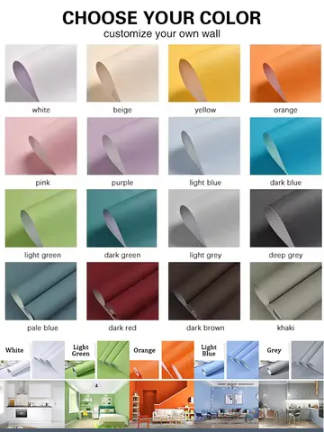 Himmelsblå självhäftande tapet, självhäftande kontaktpapper, vinyltapetrulle DIY dekorativa klistermärken skåp, bänkskiva 8 best sales blå tapet - №2