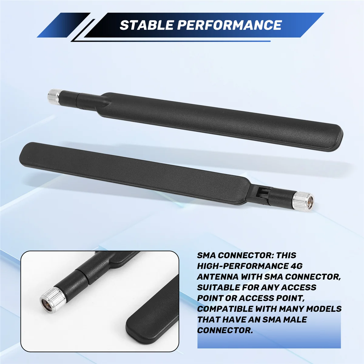 Антенна SMA 4G LTE с высоким коэффициентом усиления 9DBi Wi-Fi антенна двухдиапазонная (2,4 ГГц и 5,8 ГГц) всенаправленная антенна 3G/4G/GSM