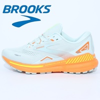 Brooks Men's Casual Sneakers Adrenaline Gts23 Breathable Comfort Cushioned Grip Sports Running Shoes Support Athletic Training