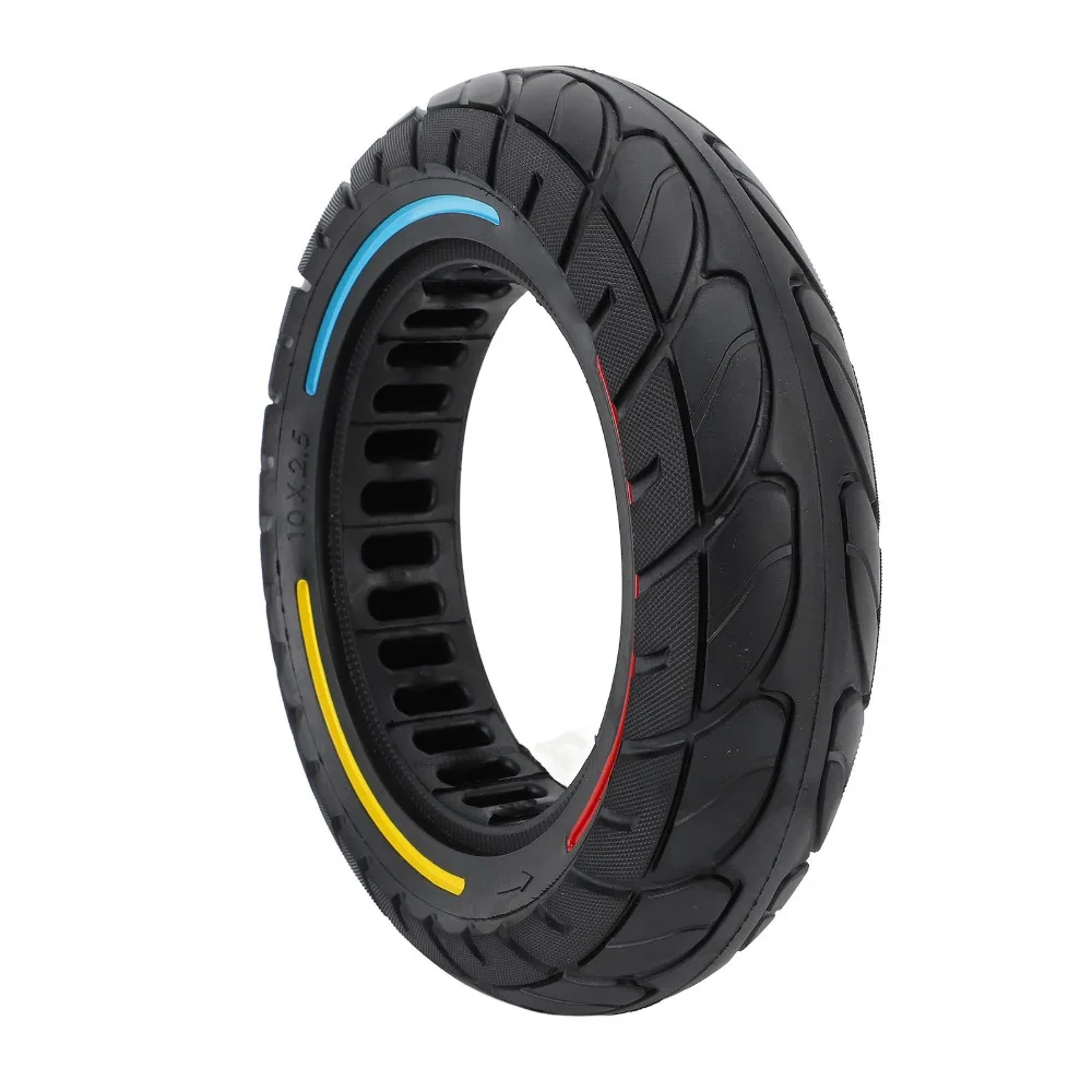 

Цветная цельнолитая резиновая шина 10x2.5 для электросамоката: противоскользящая, ударопрочная, с амортизацией