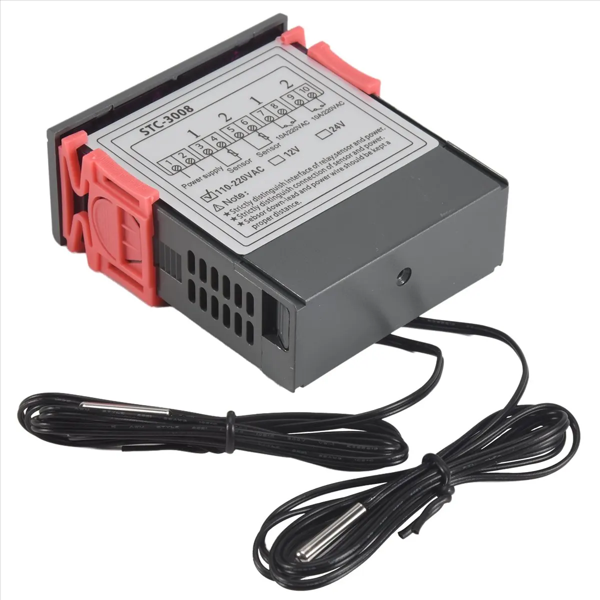 New Digital Thermostat Temperature Controller -3008 Thermometer Sensor Hygrometer AC110-220V
