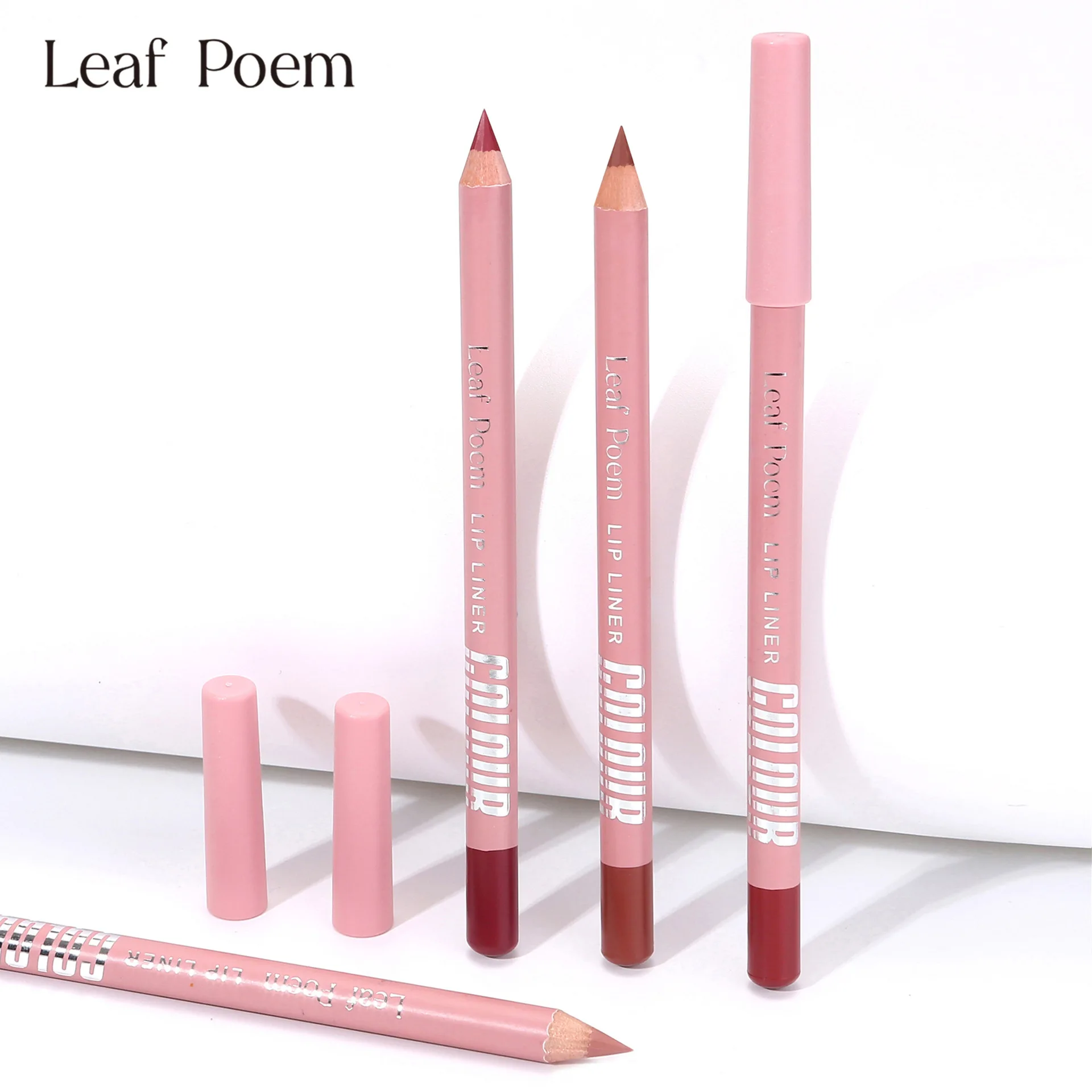 12 สีกันน้ํา Lip Liner ดินสอ Long Lasting Natural Lipliner ปากกาสีแดง Contour Tint เซ็กซี่ Dark สีแดงสีชมพู Matte ลิปสติกดินสอ