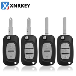 XNRKEY składany zdalny Filp obudowa kluczyka samochodowego 2/3 przyciski dla Renault Clio Scenic Megane III Vivaro Movano ruch centralny Kangoo