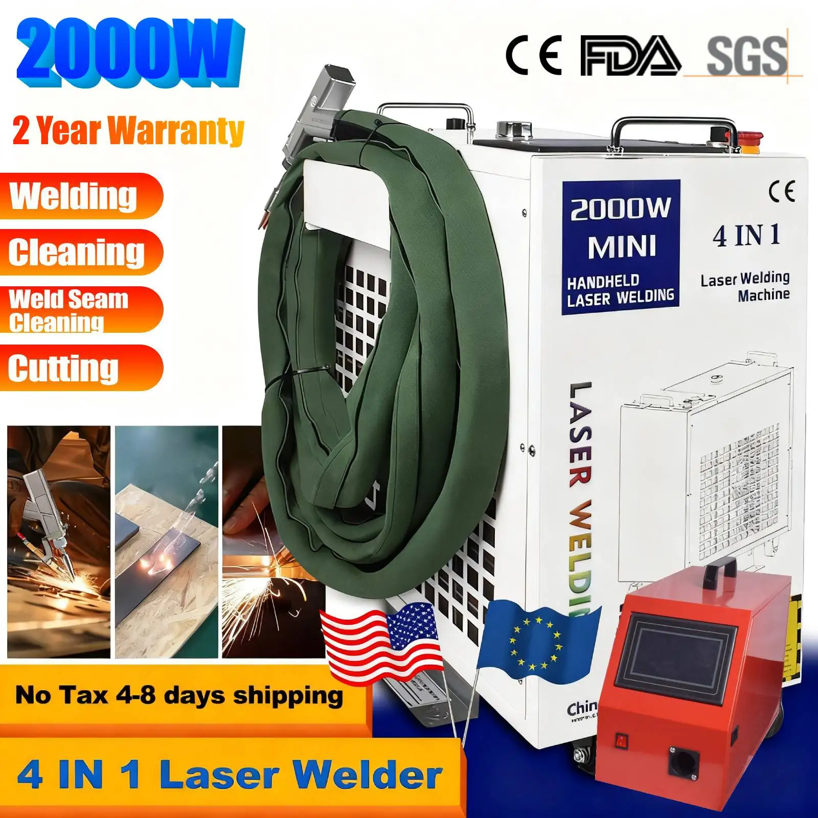 2000W 4 In 1 Fiber …