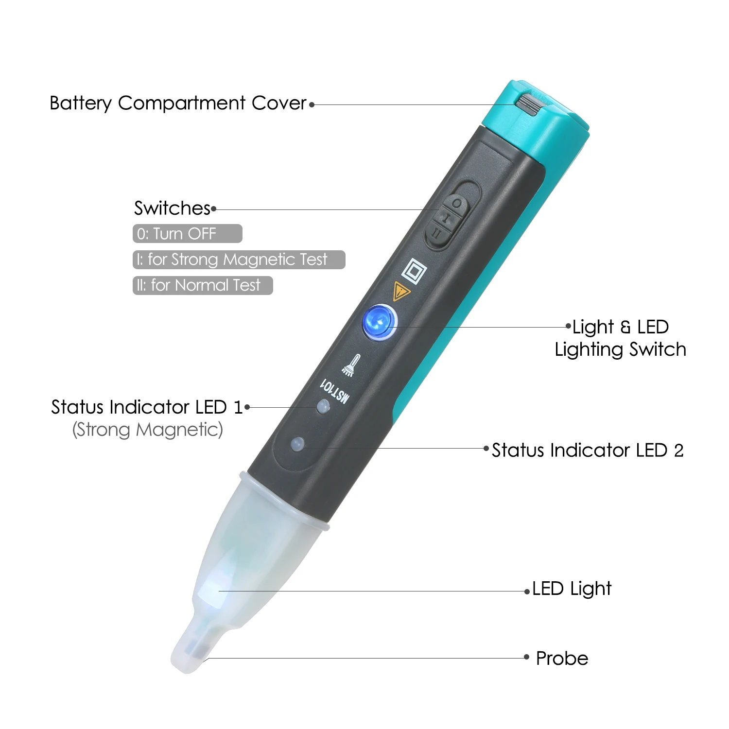 Automotive Non-dismantle Electronic Faults Detector Car Electric-Magnetic Indicator Car Ignition Coil Diagnostic Tester Test Pen