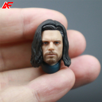 1/12 Scale Bucky Sebastian Stan Head Sculpt Model For 6 inches SHF Action Figure Body