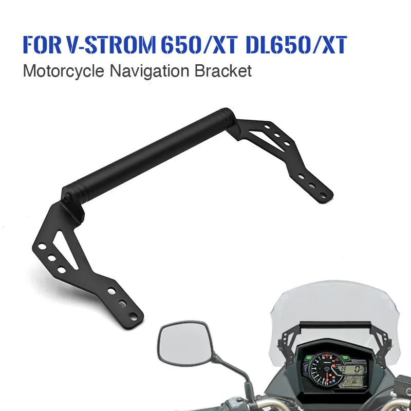 

for Suzuki V-Strom 650/XT DL650/XT 2017-2023 Vstrom Motorcycle Navigation Bracket GPS Mount Phone Holder Plate Holding Bar Kit