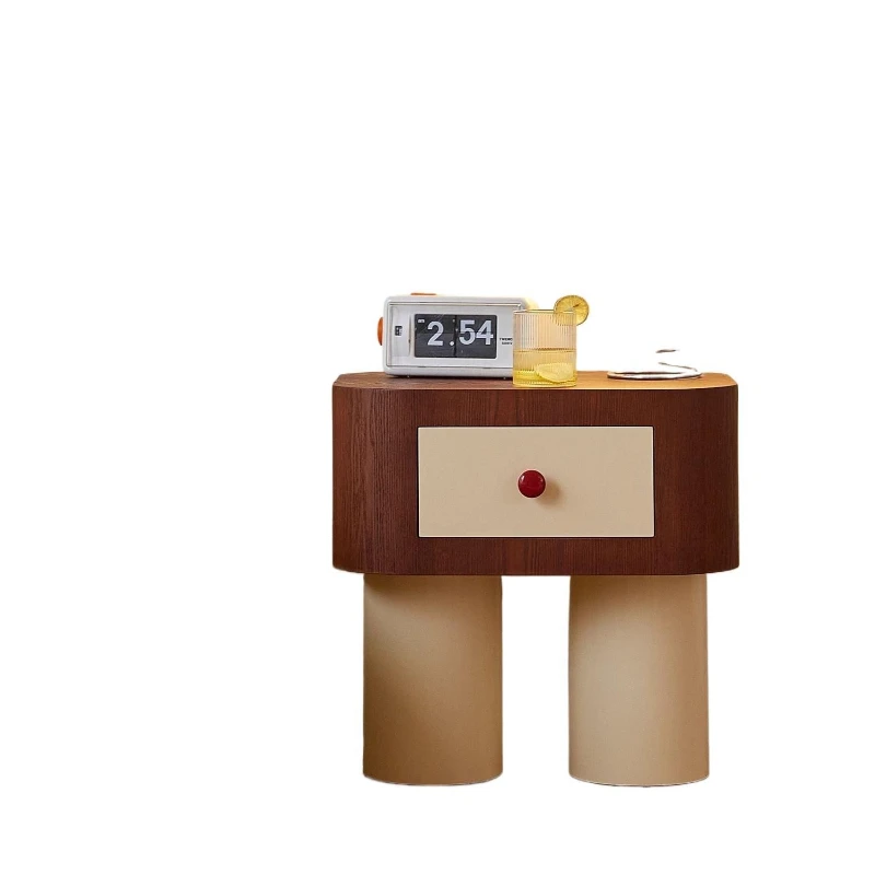 

Children's bedside table cute bedside table Internet celebrity modern ins style round storage corner cabinet light luxury style