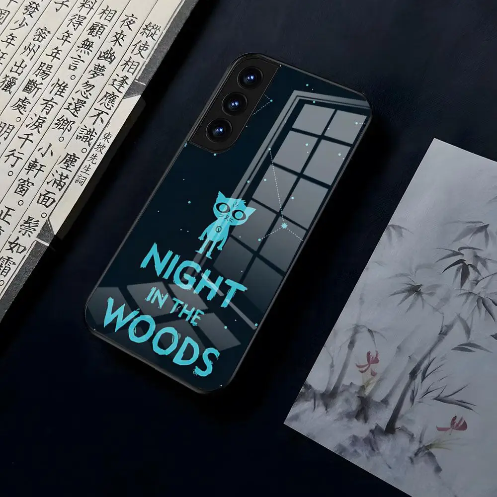Night In The Woods For OPPO A 55 54 One Plus 8T 92s A93s A94 95 8 9 7 Pro FindX3 X5PRO RENO4 RENO7 Reno4se 5F 6Z Glass Cover