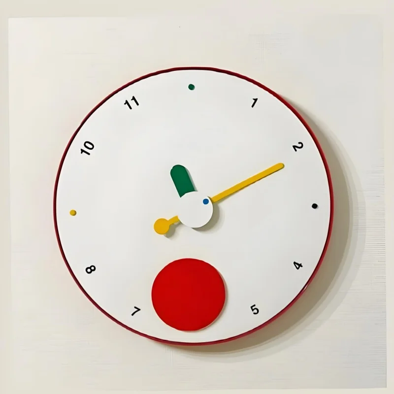 

Bohemian Wall Clock Decor, No Drill Hanging Silent Acrylic Glass, Minimalist Living Room Clock for Bedroom Office Gallery Wall