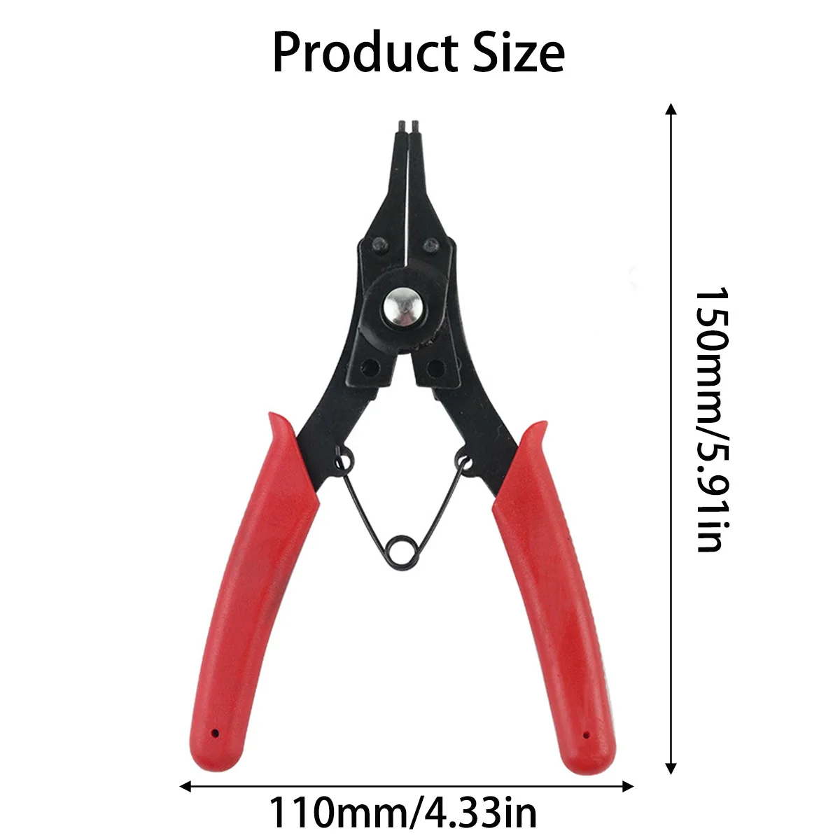 Imagem -05 - Multifuncional Snap Ring Alicates Multi Ferramentas Crimp Tool Interno Externo Removedor de Anel Retenção Circlip em 1
