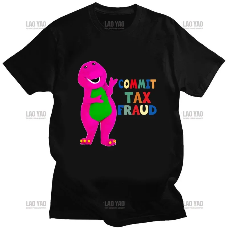 Commit Tax Fraud t shirt men Summer Short Sleeve tshirts Tops Harajuku Kawaii Clothing Kawaii Anime Shirt Ropa Hombre Camisetas