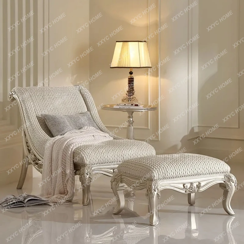 

Q Discount single sofa balcony fabric leisure chair light luxury high-end lazy concubine reclining chair
