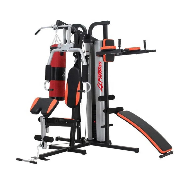 three 3 multifunction gym fitness machine home multi station exercise home/bar