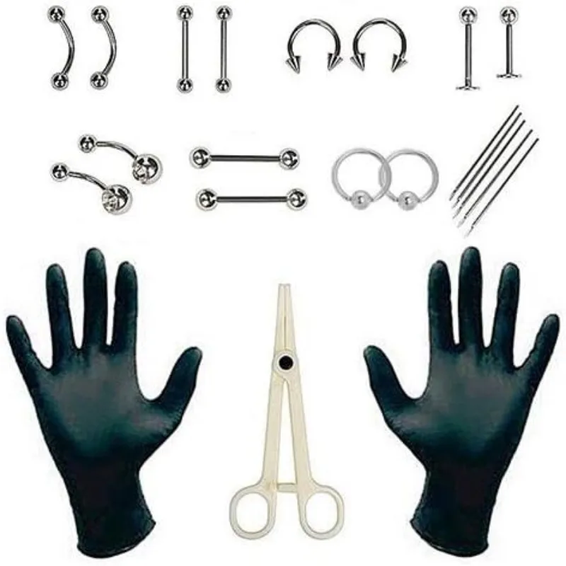 

Tool Set-A Variety of Combination Piercing Tools Are Suitable for Ear Piercing At Home, Easy To Carry and Improve The Experience