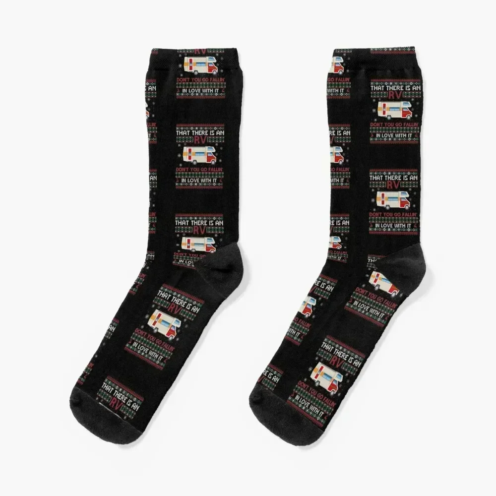 

Funny Camping Christmas "Christmas That Is An RV" ; Ugly Sweater perfect Christmas gift Socks
