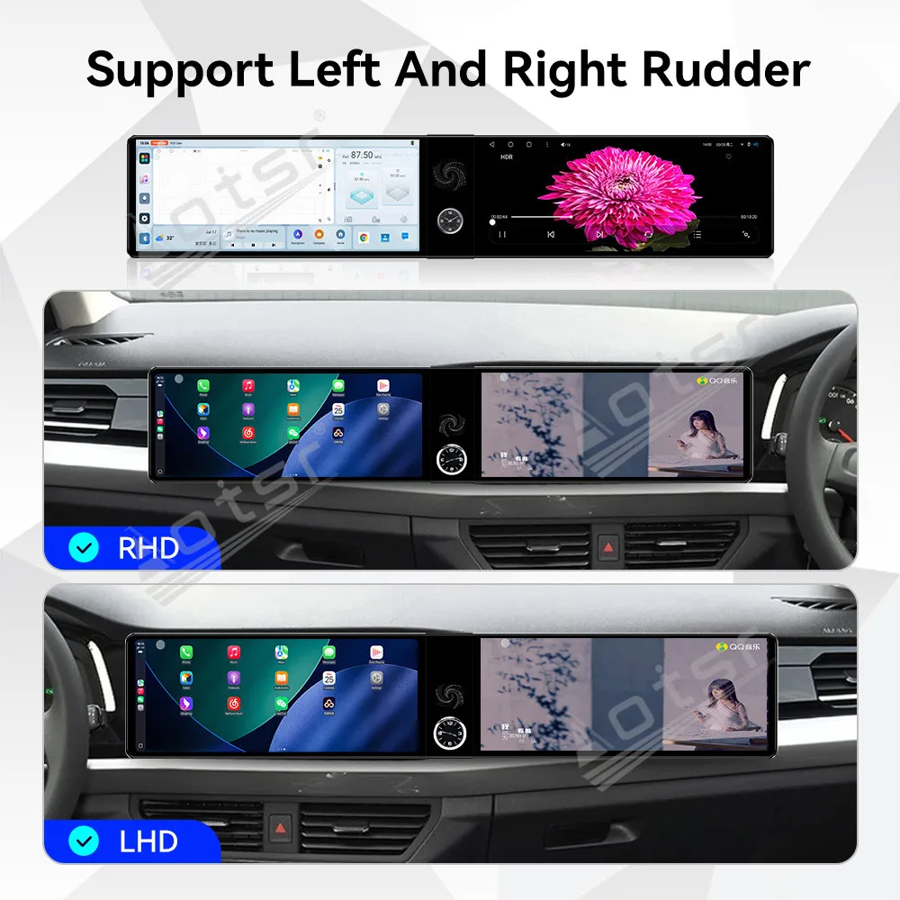 12.3 "شاشة مزدوجة كوالكوم كاربلاي أندرويد سيارة الوسائط المتعددة السيارات لفولكس واجن بورا 2019 ~ 2022 نظام تحديد المواقع نافي راديو السيارة رئيس وحدة