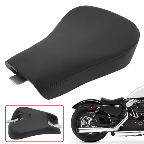 Motorcycle Black Front Driver Rider Solo Seat Cushion For Harley Sportster XL 72 48 1200 Iron 883 XL1200X 2010-2015 Accessories